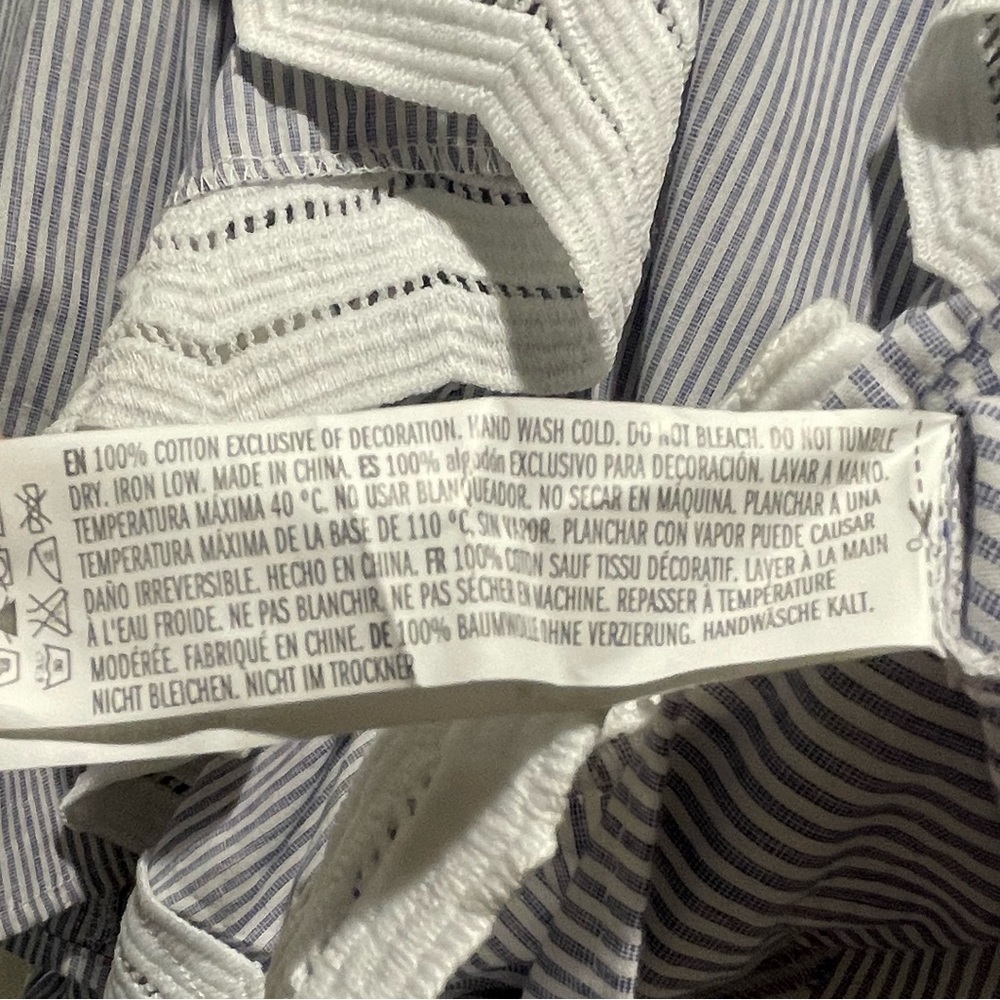English Factory Stripe Ruffle Top - Picture 8 of 8